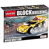 HAHAone Buildable RC Cars Building Blocks Race Remote Control Toys Electric rccars rc Car for Kids Kids Boy Construction Toys Age 5 6 8 Educational Kids Science Sets Toys Gifts for Adults (Yellow)
