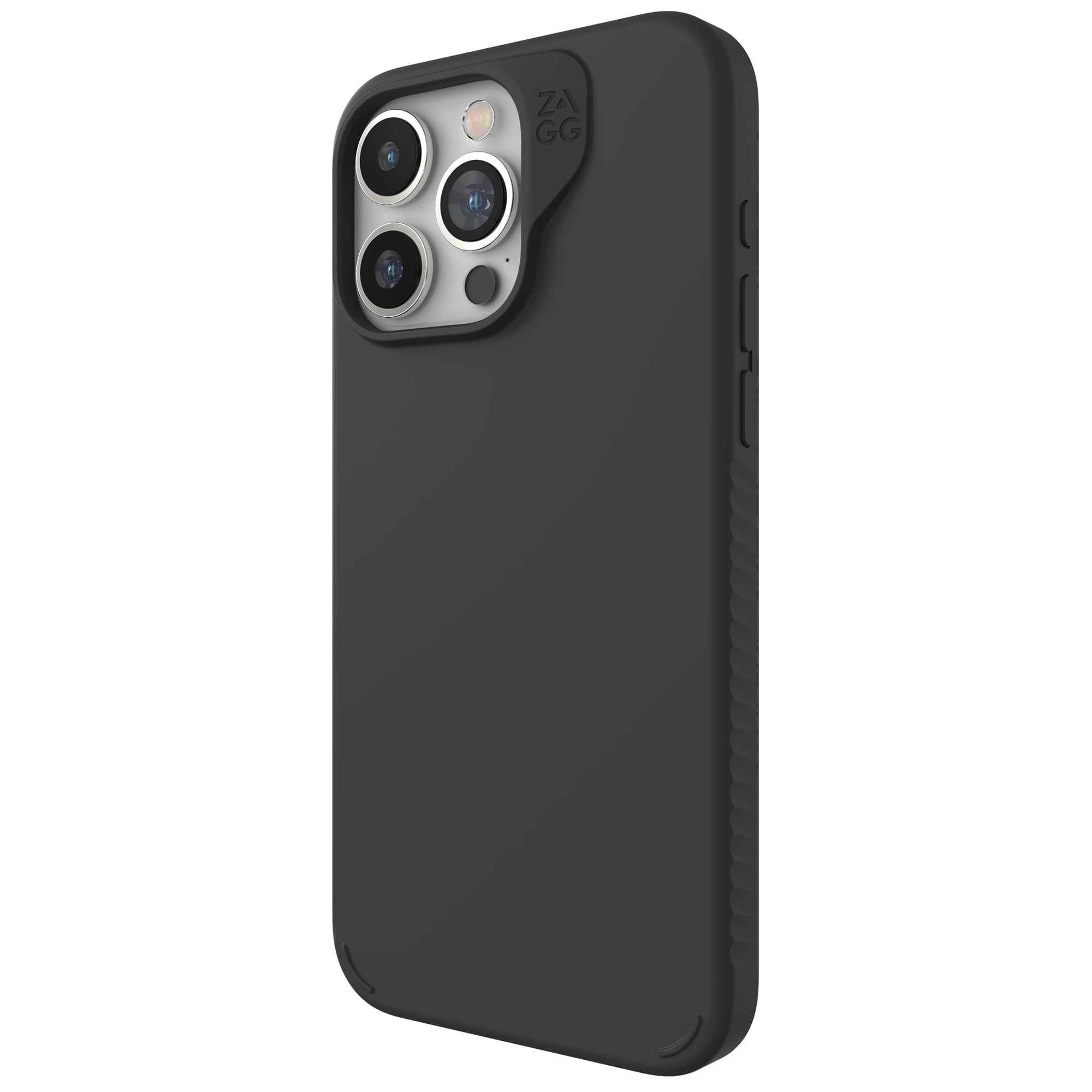 ZAGG Manhattan Snap Graphene-Reinforced Case for iPhone 15 Pro Max [6.7-Inch], MagSafe Compatible, Slim Soft Design, Shockproof Phone Back Cover (Black)