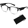 Magnifying Glasses with Light Reading Glasses Bright LED Readers with Lights Built in Glasses with Lights and Magnifier for Men Women Eyeglasses Lighted Magnifier Nighttime LED Reading Glasses+150