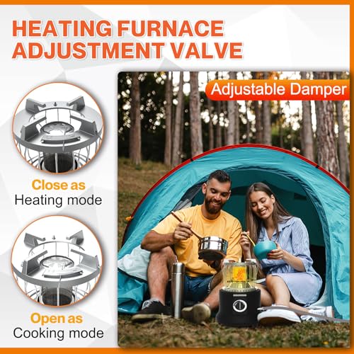 With Safety Features MOZODAWN 2-in-1 Propane Heater & Stove - 13000 BTU Portable Outdoor Heater For Camping & Garages Outdoor Gas Heater