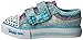 Skechers Kids Twinkle Toes Shuffles Sweet Steps Light-Up Sneaker,Turquoise/Lavender,9 M US Toddler