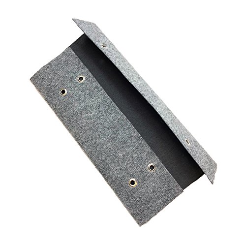ARL Outdoors Grey RV Wrap Around Step Rug Cover- Protects Your RV From Unwanted Tracked in Dirt, Works on Electric and Manual RV Steps - Thumbnail 4