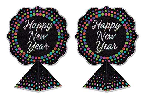Beistle 3-D Happy New Year Centerpieces, 12.5