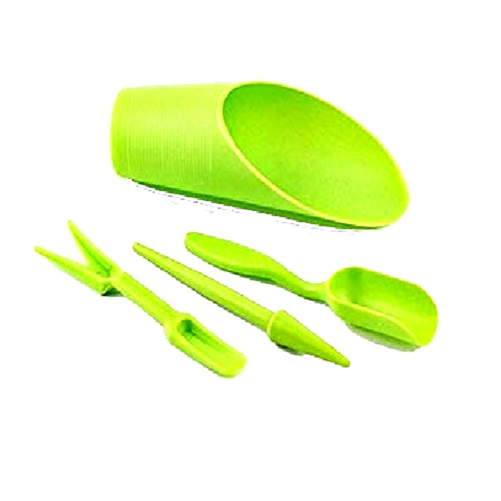 KIRALOVE Manual seeder - garden - precision lot - sow - uproot seedlings - grow vegetable garden 4-piece pack - original gift idea - excellent quality bugs bunny