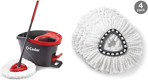 Amazon Com O Cedar Easywring Microfiber Spin Mop Bucket Floor