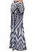 VIVICASTLE Women's Colorful Printed Fold Over Waist Long Maxi Skirt (X-Large, D71, blk/ivy)