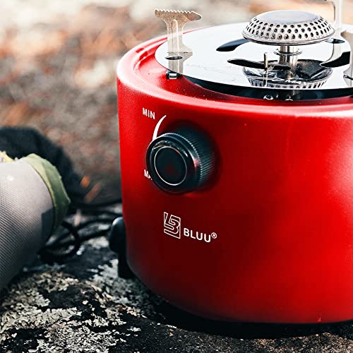 BLUU Scorch 2 in 1 Camping Outdoor Propane Heater & Stove, Gas Stove