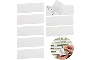 ACCENCYC 8 Pcs Horizontal Blind Repair Tabs Mini Blind Slat Repair Kit Horizontal Blinds Replacement Slats White Blind Fixers for Horizontal Blinds (1" W x 3" L)