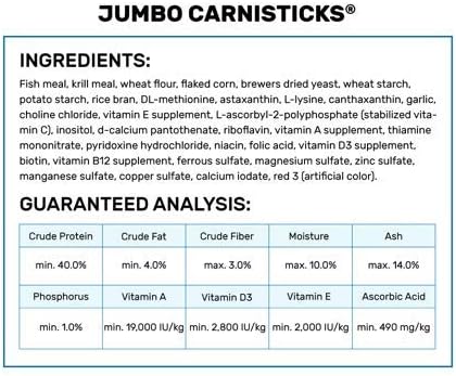 Hikari Tropical Jumbo Carnisticks Fish Food, 6.37 oz (182g), Rust, 182 g (Pack of 1) - Image 4