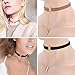Tpocean 23Pcs Vintage Lace Tattoo Choker Set Gothic Punk Velvet Necklaces for Women Girls Party Gifts