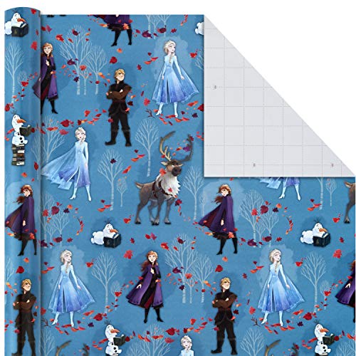 Hallmark Disney's Frozen 2 Wrapping Paper with Cut Lines (Pack of 3