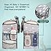Hanging Nursery Organizer and Baby Diaper Caddy, Selbor Diapers Stacker Storage Bag for Changing Table, Crib, Playard or Wall - Nursery Organization & Baby Shower Gifts for Newborn (Elephant)