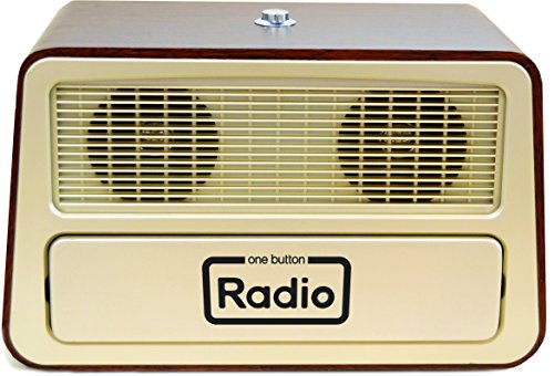 Memory Loss One Button Radio/Large Analog Retro Style Dementia Radio/Size: 11.75