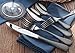 Artaste 56945 Rain 18/10 Stainless Steel Flatware 20-Piece Set, Black Finished, Service for 4
