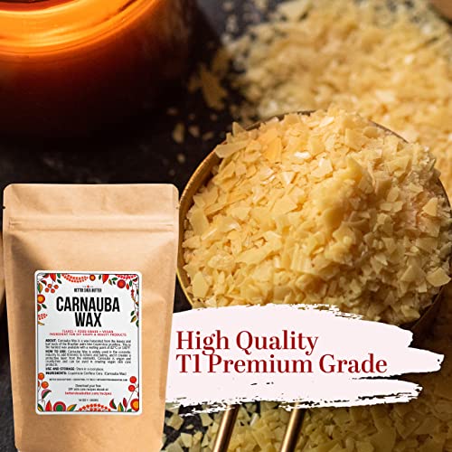 Carnauba Wax Wax for Car, Wood and Leather Finish Food Grade, Pure