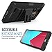 LG G4 Case, MoKo Shock Absorbing Hard Cover Ultra Protective Heavy Duty Case with Holster Belt Clip + Built-in Kickstand for LG G4 5.5 Inch (2015) - Black (NOT FIT LG G3)