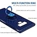 HYAIZLZ Kickstand Galaxy Note 9 Case Soft TPU Hidden Kickstand Note 9 Back Case Cover with Car Magnet Function for Samsung Galaxy Note 9,Color Blue Ring