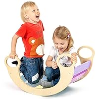 CASSARO Waldorf Wooden Rocking Play (Pastel)