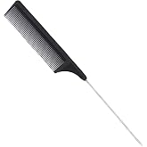 Bestac Stainless Steel Pointed Tail Sectioning Comb &ndash; Portable Hair Styling &amp; Picking Tool for Daily Brushing, Braiding, and Salon Styling