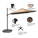COBANA 10 Ft Offset Cantilever Outdoor Patio Hanging Umbrella 360° Rotation with Cross Base, Beige