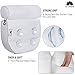 Luxury Spa Bath Pillow with 2 Bath Bombs – Bathtub Support for Back, Head and Shoulders - 4 Extra Large Suction Cups – Great Hot Tub Jacuzzi Accessory by Dr. Maya