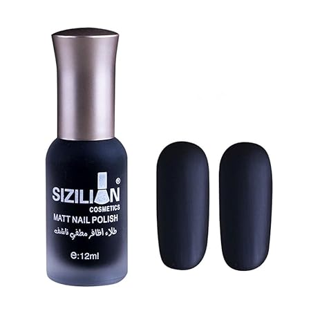 Xshuai Nagellack 2018 neue bunte Scrub strapazierfähiger Materie Nagellack schnell trocken langlebig Nail Art Matte Nagellack (Schwarz)