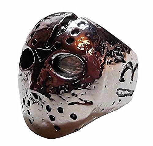 Friday the 13th Jason Mask Stainless Steel RING - Size 10