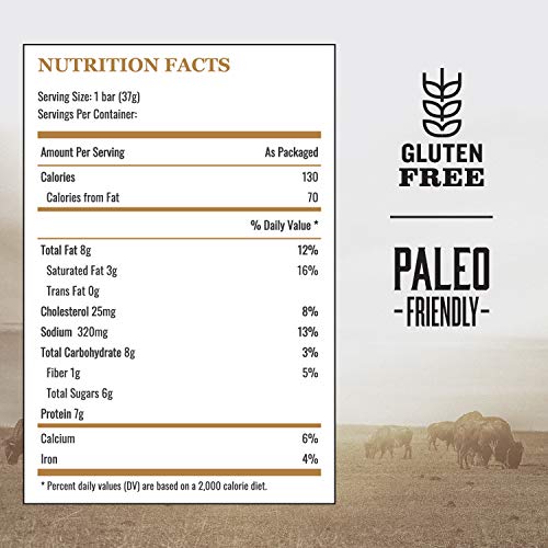 EPIC BISON UNCURED BACON AND CRANBERRY BARS, GRASS-FED, PROTEIN BAR, 12 CT, 15.6 OZ