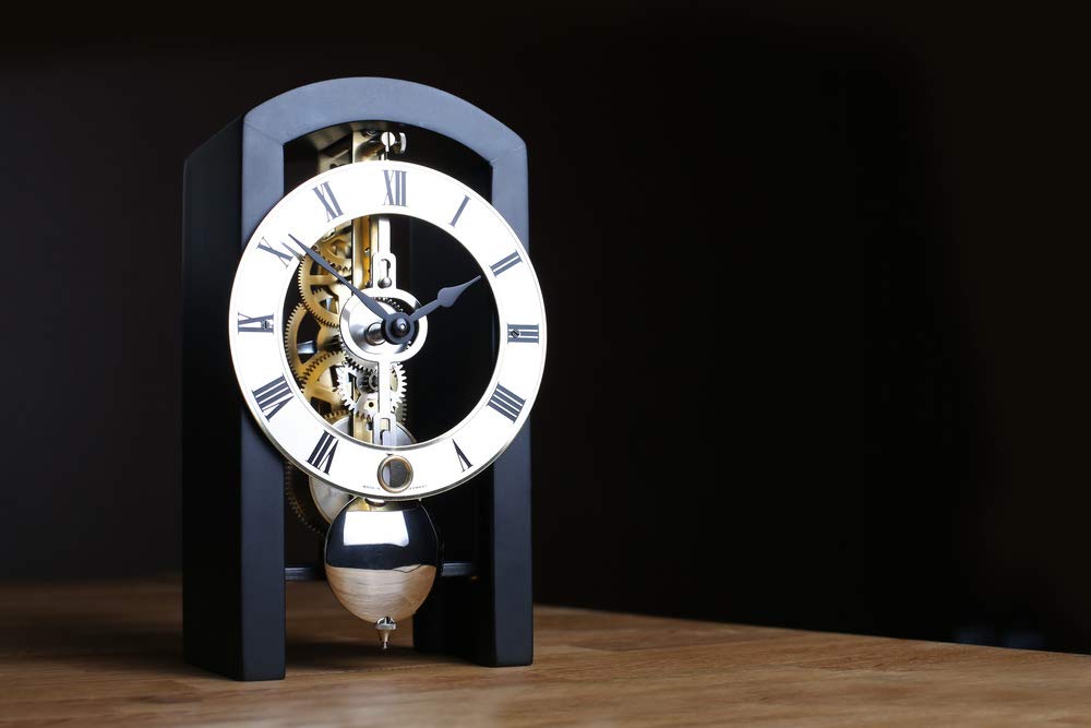 Hermle PATTERSON Mechanical Table Clock 23015740721, Black LAVORIST