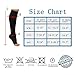 Lingssss Zipper Compression Socks Medical, 2 Pair Toeless Nurse Zip Compression Socks with Zipper Easy on off 15-20 mmHg for Varicose Veins, Edema, Swollen Sore Legs