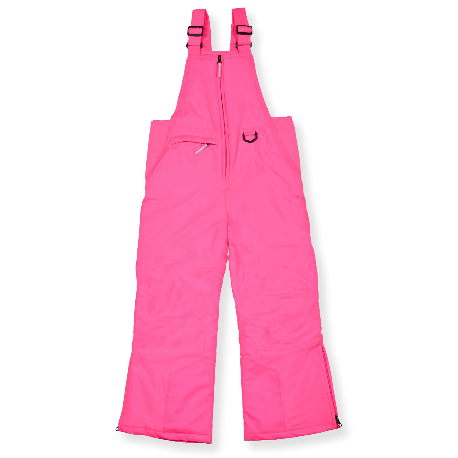 Arctic Quest Unisex Boys and Girls Ski & Snow Bib Overall, Pink Glo, 7/8 Image
