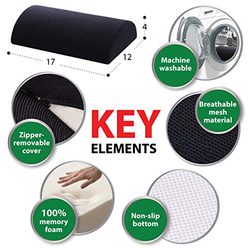 Foot Rest Under Desk, Ergonomic Memory Foam Foot Cushion, Office Foot