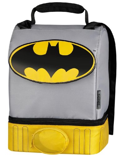 Batman Cape Lunch Box Bag Dual Compartment by Thermos Company