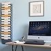 Wallniture Lisbon 15-Tier Wall Mounted File Holder and Desk Organizer, Metal Gray Office Organization and Storage Rack