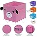 Onlyeasy Foldable Toy Storage Box, Bedroom Bin Organizer Nursery Basket, Cube Storage Box Container for Kids & Toddlers, 30 x 30 x 30 cm, Dog Pattern, 4 Colors, MXDGOB04P