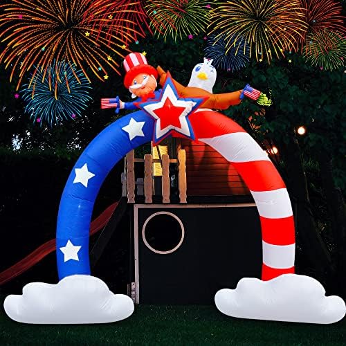 SEASONBLOW 11.5Ft Long 4th of July Inflatables Archway Outdoor