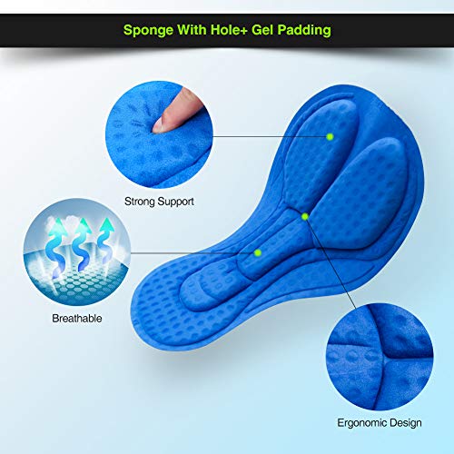 image for 4ucycling Men's Cycling Shorts 3D Gel Padded Bicycle Riding Pants Bike