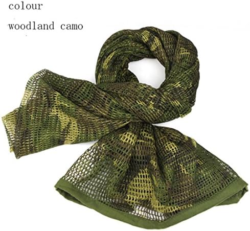 1 Year Warranty Tactical Mesh Net Scarf Camo Breathable Muffler Hide Sniper Scarves Outdoor Activities