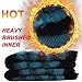 Three street Warm Thermal Socks, Unisex Winter Fur Lined Boot Thick Insulated Heated Socks For Cold Weather
