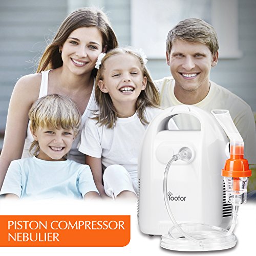 Yoofor Portable Steam Compressor Cool Mist Inhaler Kits for Kids & Adults - 1 Year Warranty