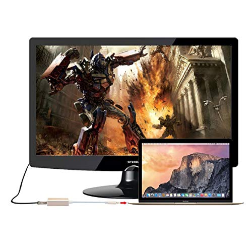 Smartlove1P USB 3.1 Type C USB-C to 4K HDMI HDTV Adapter Cable for Samsung Galaxy S8 MacBook TV Projection - Thumbnail 4