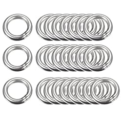 uxcell 304 Stainless Steel O Rings, 25pcs