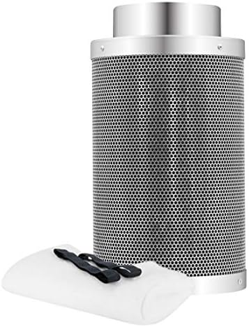 Y YOOMALL Air Carbon Filter, 6 Inch Odor Control Grow Tent Scrubber for Inline Fan with Australian Virgin Charcoal, Pre-Filter Included