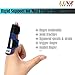 Luniquz Finger Splint Brace to Immobilize Trigger Mallet Finger Knuckle for Index, Middle, Ring Finger, L/Blue