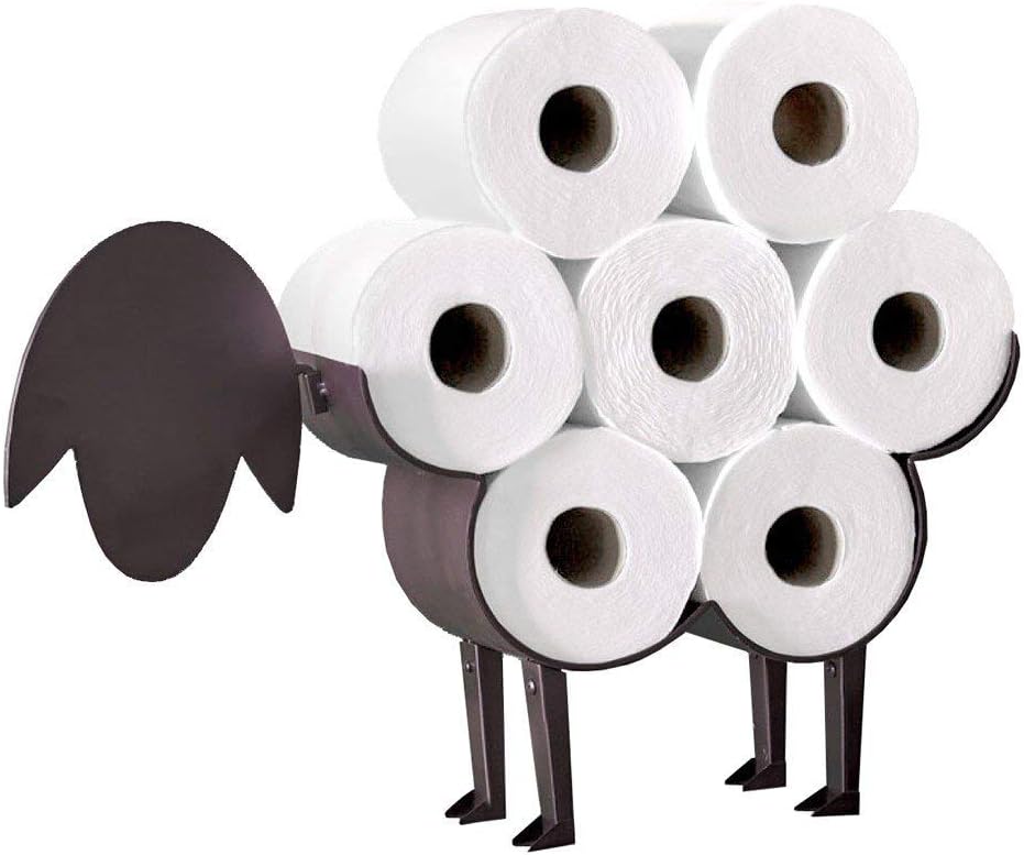 Portarotolo Carta Igienica A Forma Di Pecora - Set Di 3 Supporti Per Rotoli Da 42 Mm, Divertente E Pratico - Foto 14