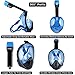 TriMagic Snorkel Mask, 180° Panoramic Full Face Design with Larger Viewing Area - Easier Breathing, with Anti-Fog and Anti-Leak,Adult (2017 New Version)