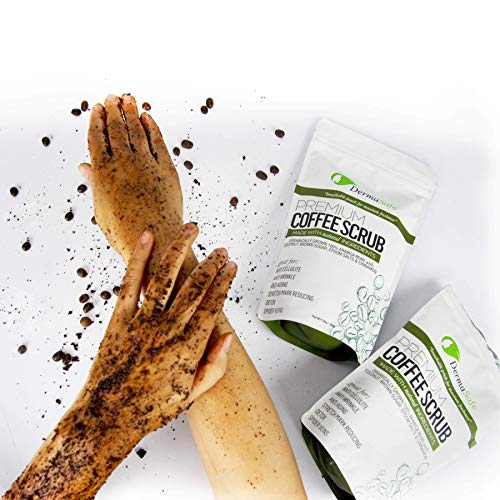 DermaSafe Natural Arabic Coffee Scrub for Body Exfoliation, Anti