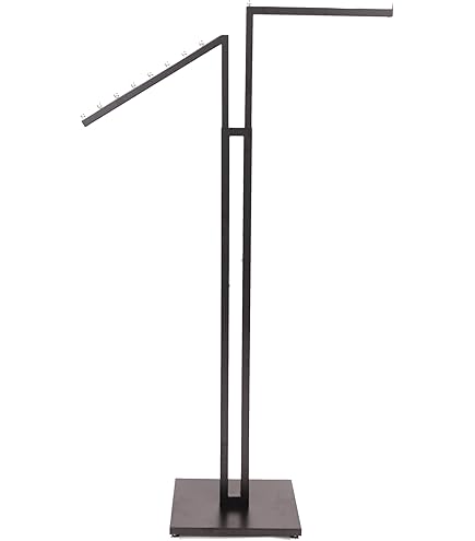 WHAT WE WANT WWW_RACK （L） Amazon.com: SSWBasics Black 2-Way Adjustable Clothing Rack with