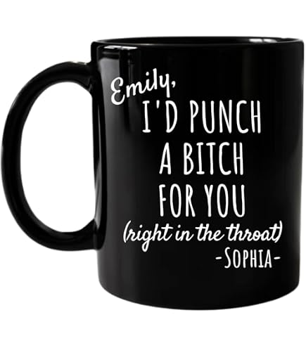 Tazza In Ceramica 325 Ml Con Scritta 'I FUCKING Miss You Bitch' - Divertente, Bianca, Lavabile In Lavastoviglie