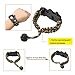 Lovelyes Paracord Bracelet Survival Gear,Outdoor Emergency Survival Bracelet with Waterproof SOS LED Light Emergency Knife Whistle Compass Fire Starter for Camping Hiking Cycling (4-Pack)